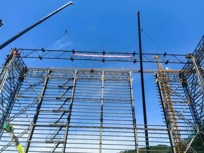 EHSS ສໍາເລັດການຍົກ Beam ຂອງຫ້ອງປ້ອງກັນລະດັບຊາດສໍາລັບ Hanhe Cable