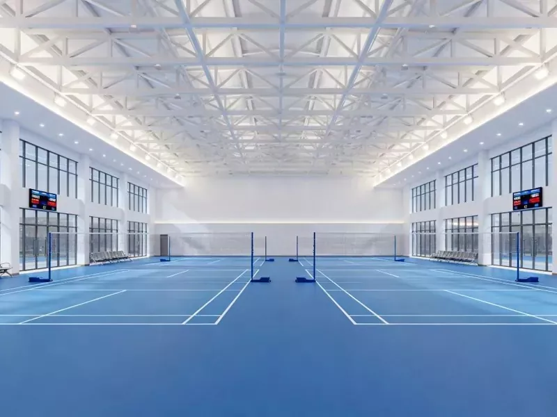 Indoor Badminton Hall ເຫຼັກກໍ່ສ້າງ
