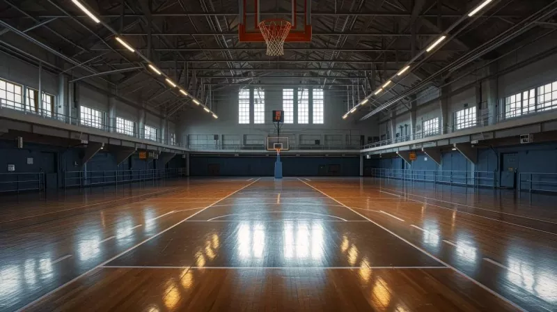 Indoor Basketball Arena Steel ກໍ່ສ້າງ
