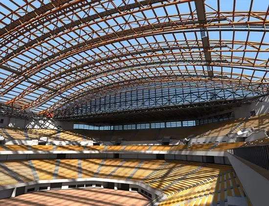 ສະຫນາມກິລາຂະຫນາດໃຫຍ່ Span Steel Frame