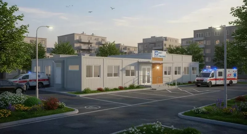 Modular Prefabricated Steel ຫນ່ວຍບໍລິການສຸຂະພາບ