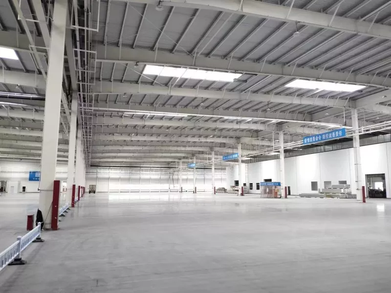 Multi Span Steel Structure Warehouse ການກໍ່ສ້າງສາງ