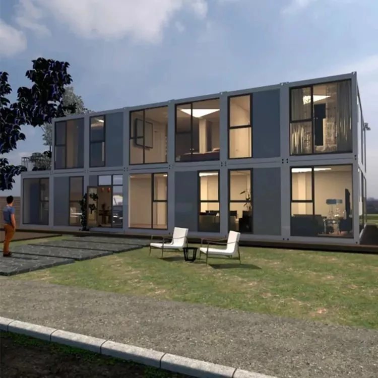 Prefabricated Container Integrated Steel ເຮືອນ