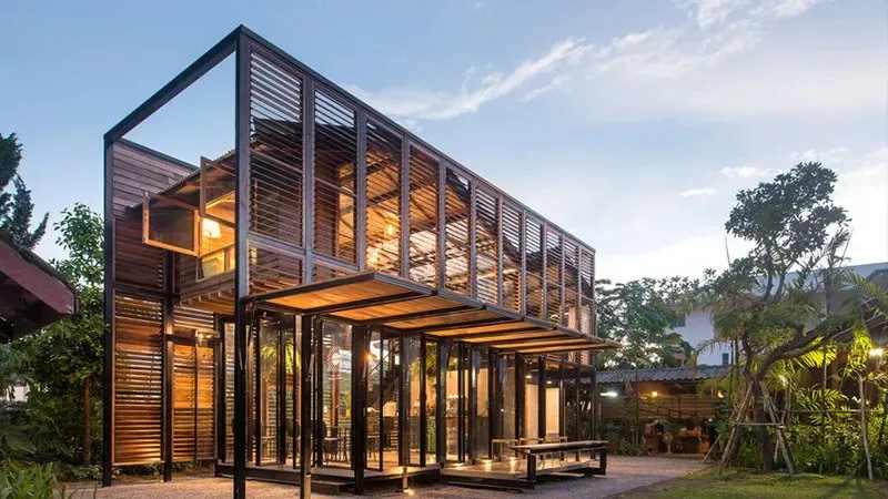 Steel Structure Modular ອາຄານໂຮງແຮມ